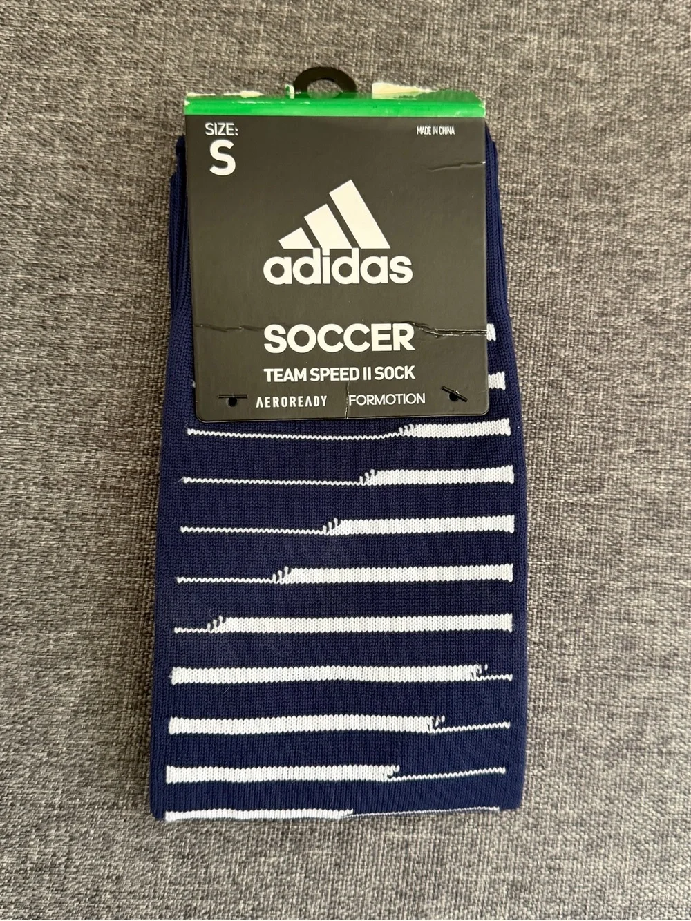 Adidas Youth Blue White Soccer OTC Socks Team Speed II NEW Small 13C-4Y Support